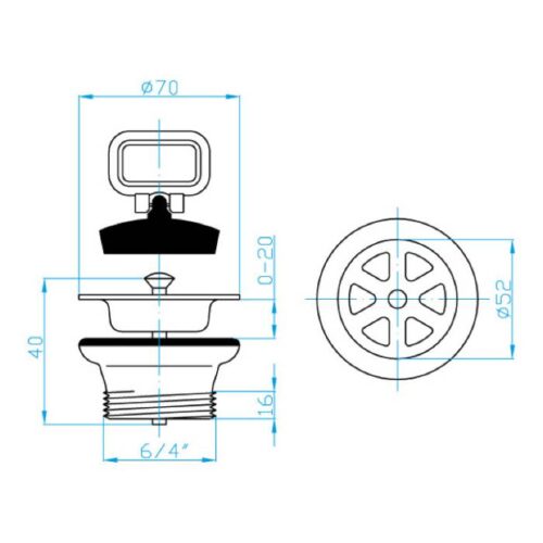 B prepad drezový Cr 6/4" - Image 2