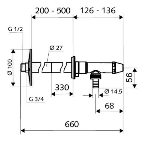 Ventil mrazuvzdorný 1/2"x3/4" SCHELL - Image 2