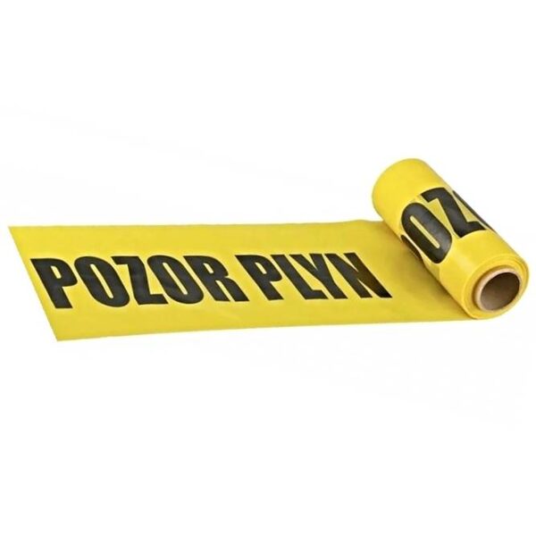 PE fólia POZOR PLYN - žltá