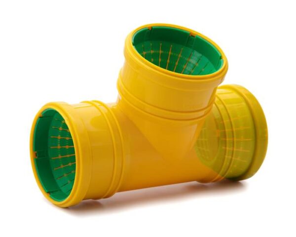 PVC drenáž. T-kus 65-100 žltý